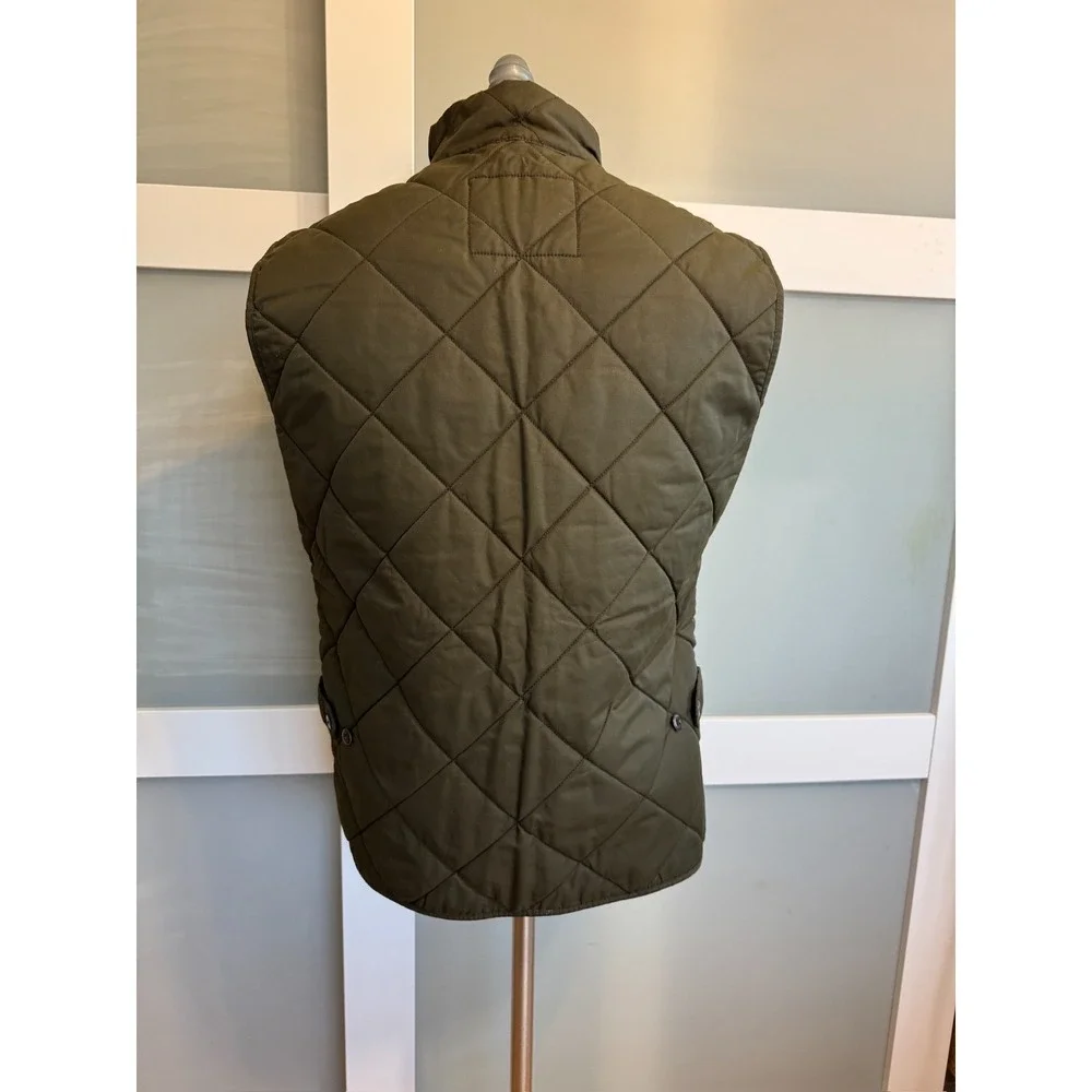 J.Crew Sussex Quilted Vest Mens M Olive Green PrimaLoft Insulated Classic Preppy